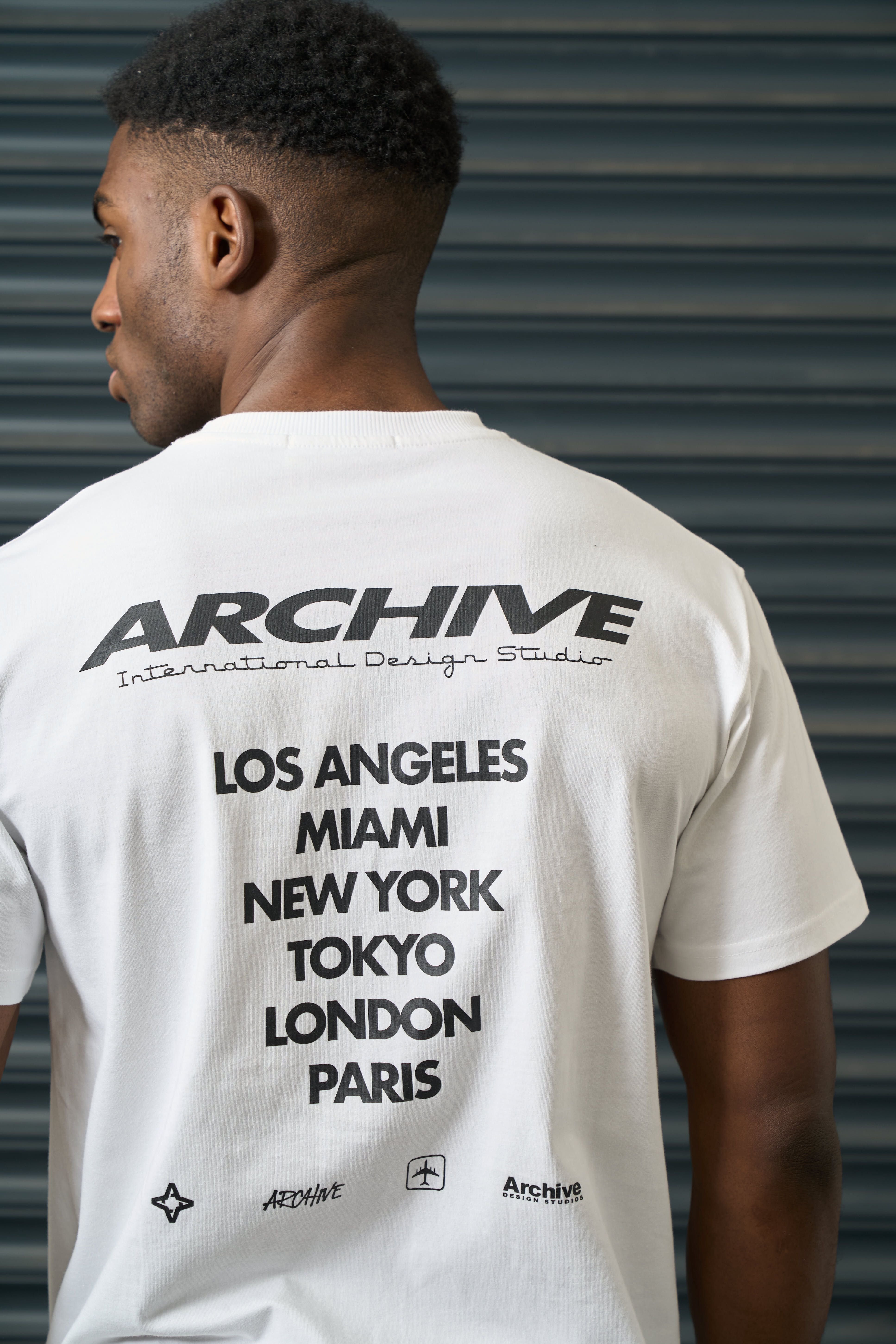 Archive Design Studios Archive Design Studios Men's Vacation T-Shirt in White - 2