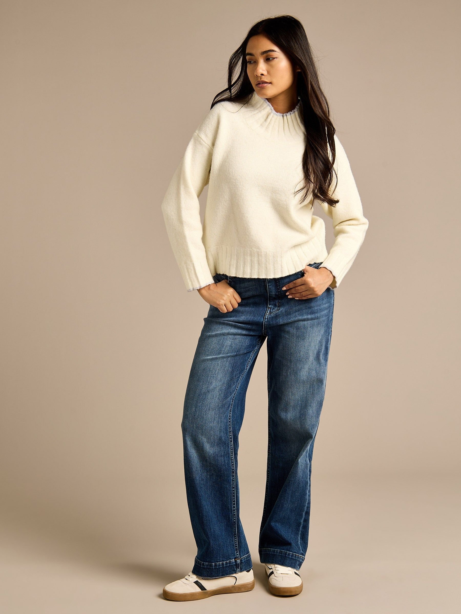 GWD by GEORGE W. DAVIES GWD by GEORGE W. DAVIES Women's GWD Kipling Cream High Neck Jumper - 2