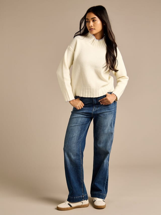 GWD by GEORGE W. DAVIES GWD by GEORGE W. DAVIES Women's GWD Kipling Cream High Neck Jumper - 2