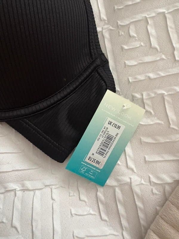 New Look Black bikini top