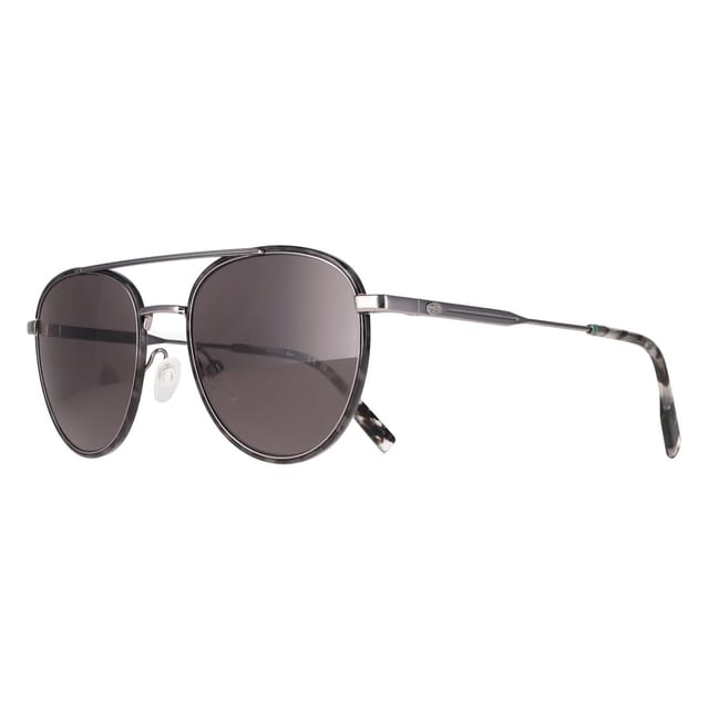 Lacoste Lacoste Men's Oval Gunmetal Solid Grey Smoke L258S - 2