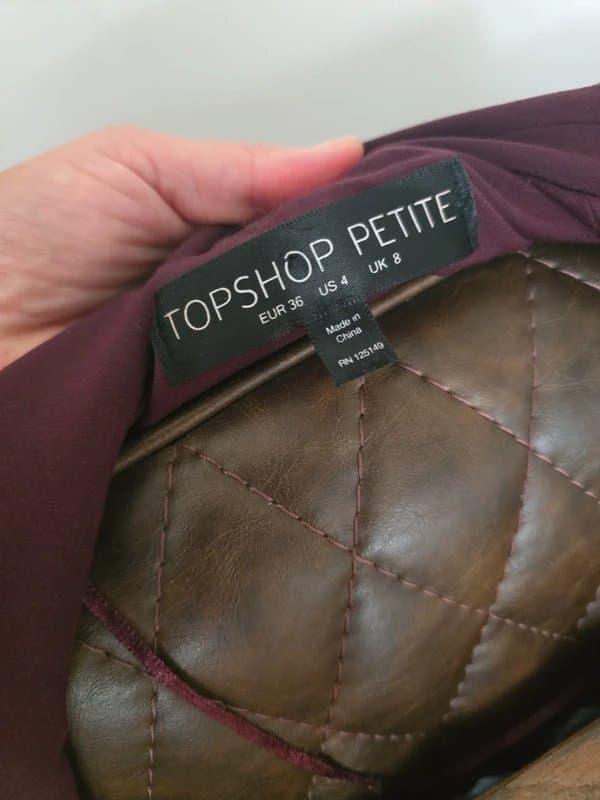 Topshop Burgundy blazer