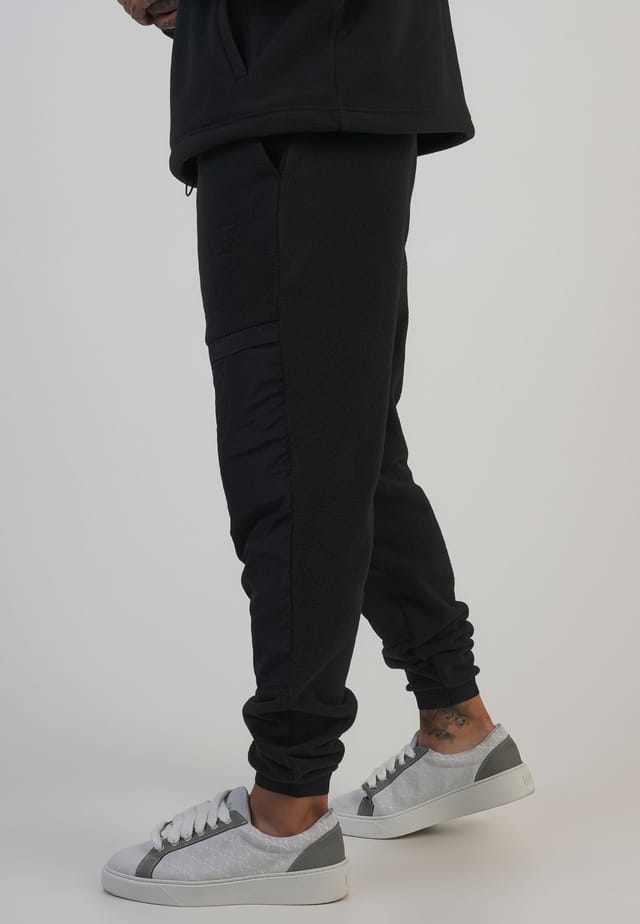 SikSilk SikSilk Men's Polar Fleece Joggers in Black - 2