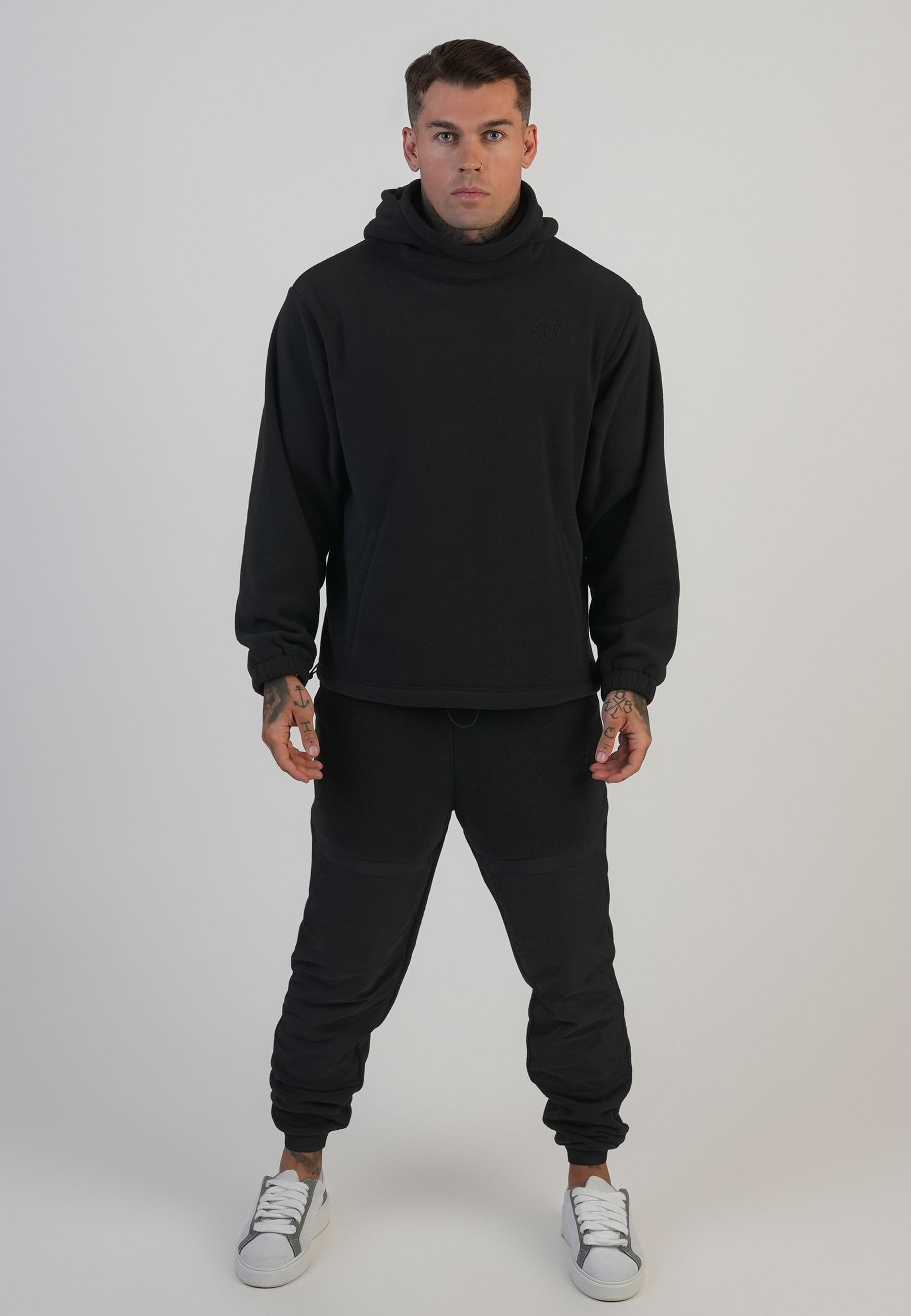 SikSilk SikSilk Men's Polar Fleece Joggers in Black - 4