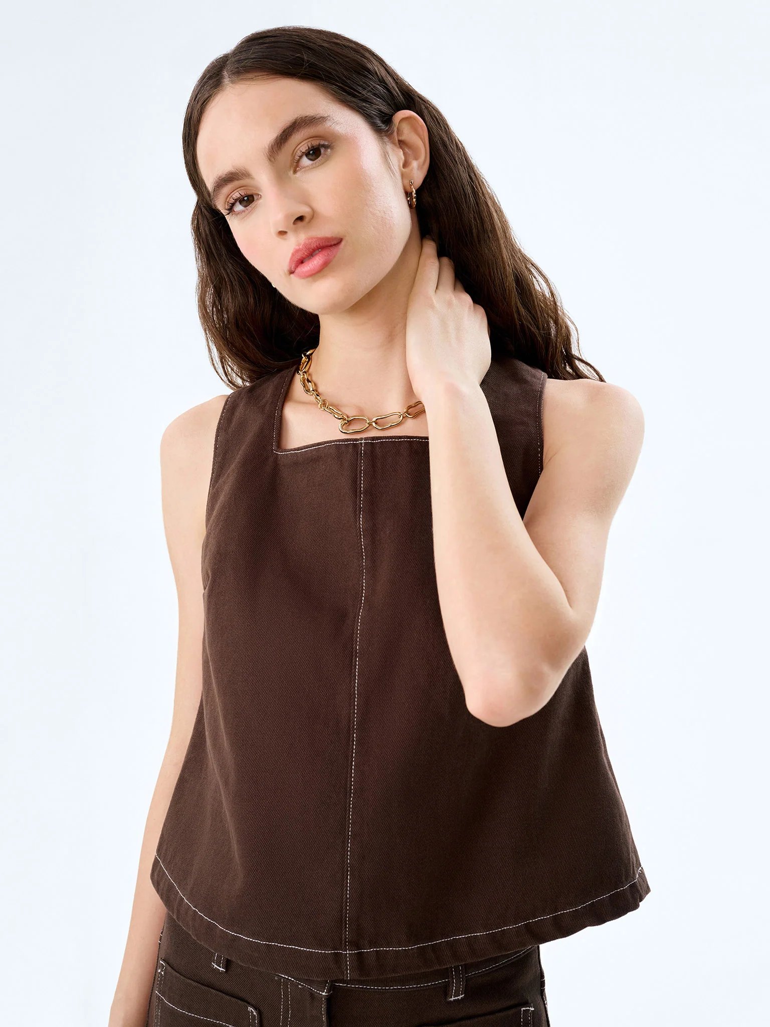 OMNES Kiri Top in Chocolate - 4