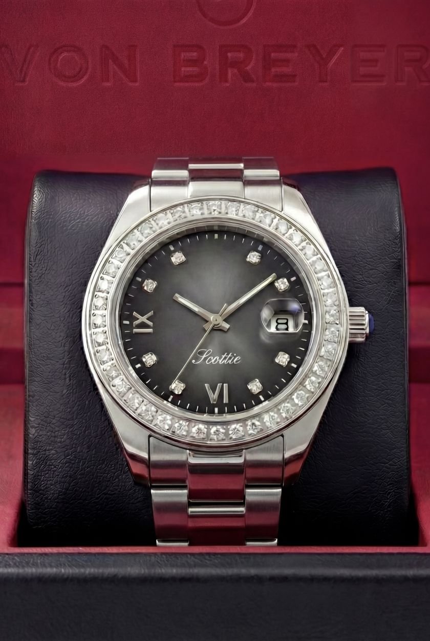 Emma Loves Diamonds Emma Loves Diamonds Women's Eterna Diamond Watches Swiss Quartz Watch with Diamond Crystal Hour Markers in Silver - 3