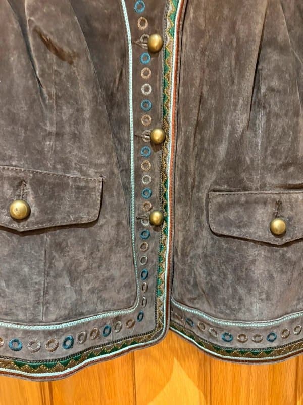 Guillaume New Size 2XL Uk 22 Guillaume Real Leather Embroidered Biker Style Jacket BNWT