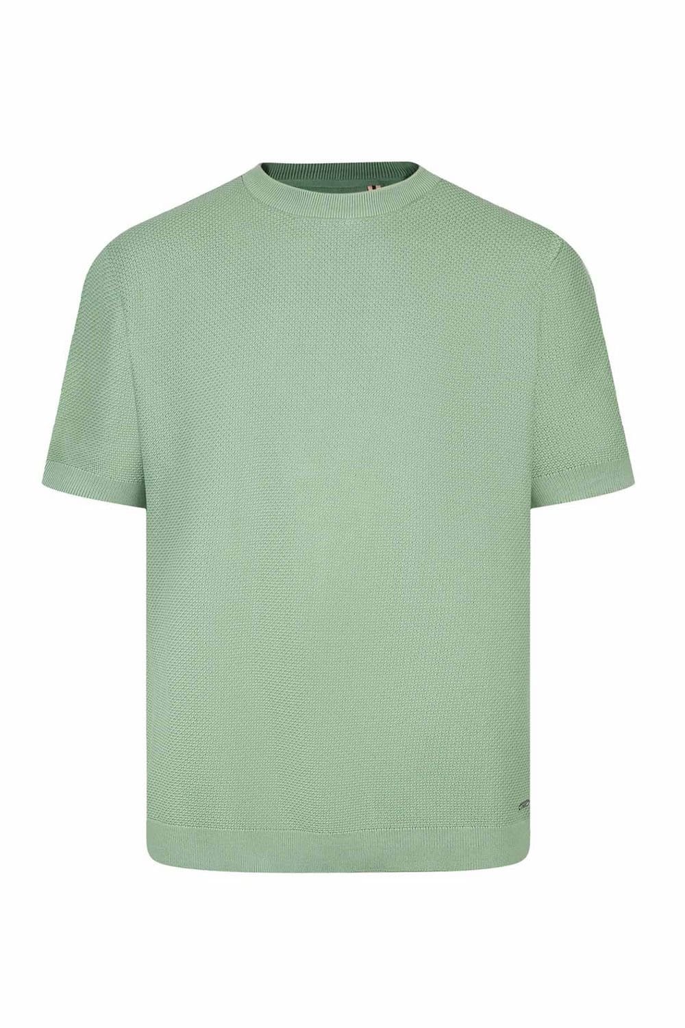 Luke 1977 Luke 1977 Men's Ford Relax Fit Knitted T-shirt in Light Green - 4