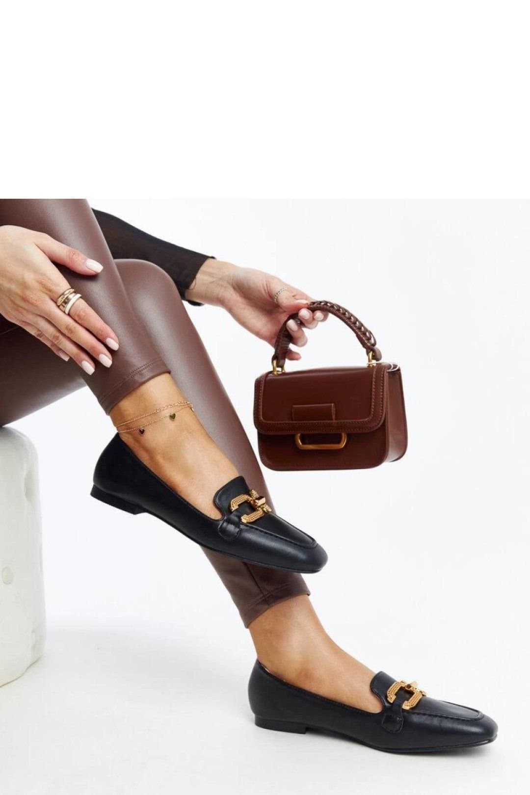 Love Lace Love Lace Women's Summer Buckle Slip On Moccasins with Round Toe Black Comfort
