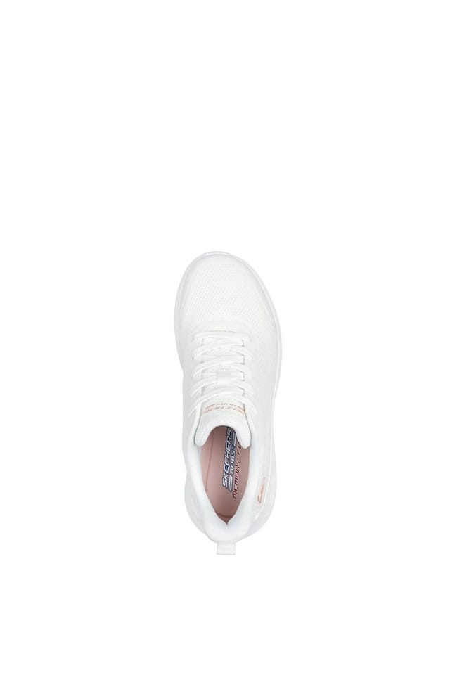 Skechers Skechers Women's Bobs Squad Waves Still Wading Trainers in White - 3