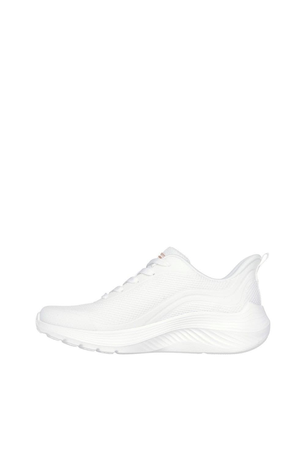 Skechers Skechers Women's Bobs Squad Waves Still Wading Trainers in White - 4