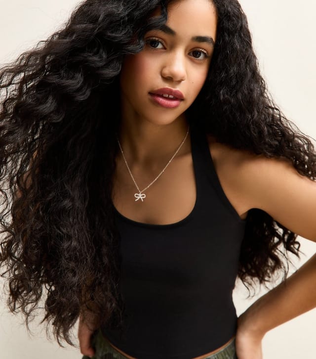 New Look Girls' Black Jersey Halter Top New Look - 2