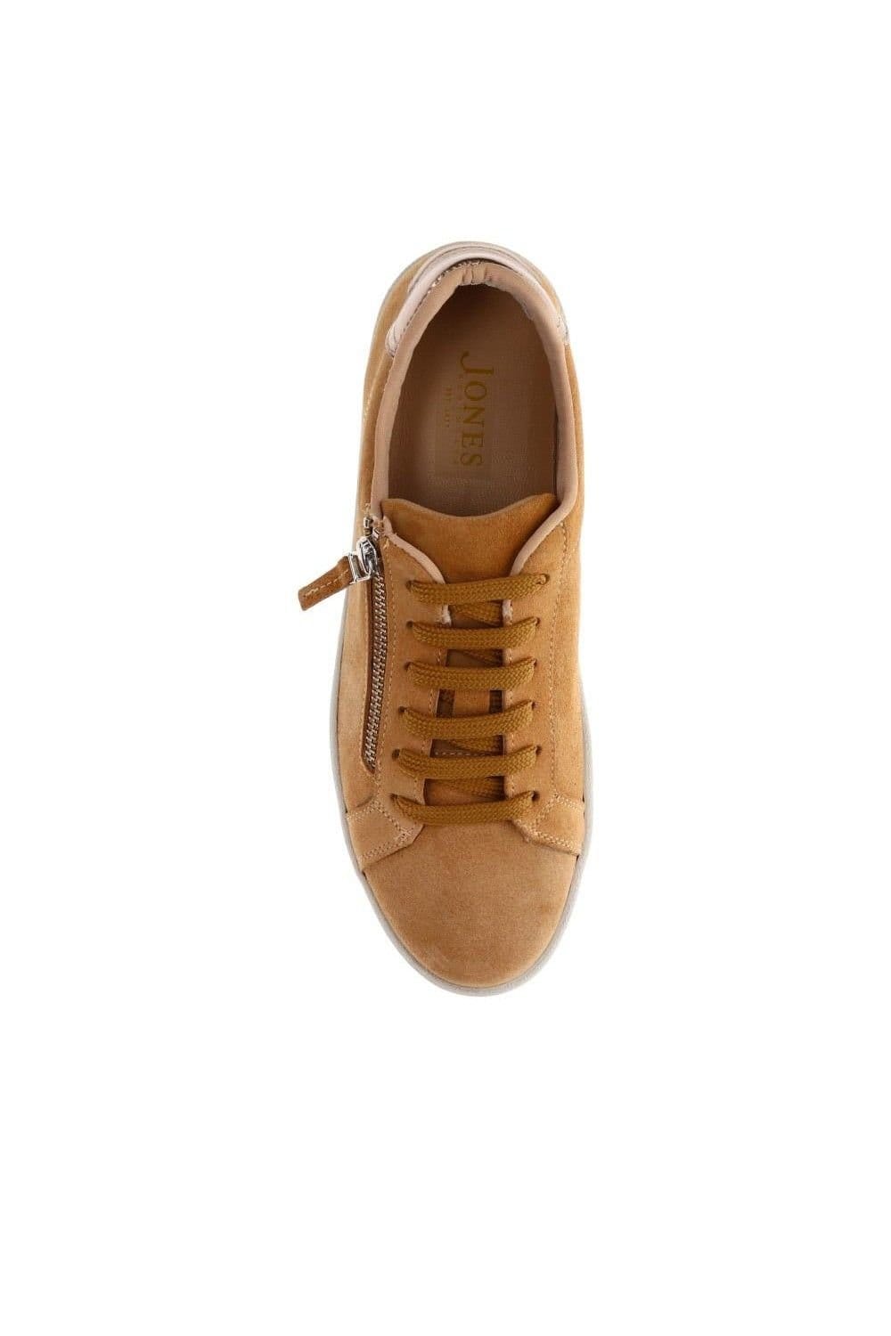 Jones Bootmaker Jones Bootmaker Women's Bambi Leather Trainers in Tan - 4