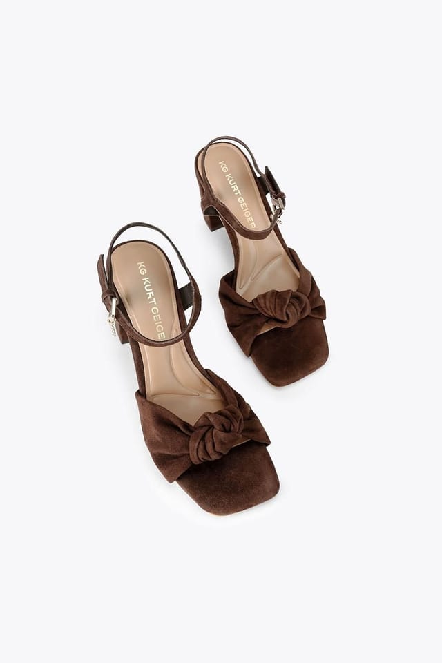 KG Kurt Geiger KG Kurt Geiger Women's 'Signet' Suede Heels in Brown - 2
