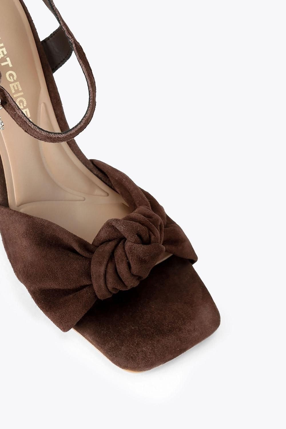 KG Kurt Geiger KG Kurt Geiger Women's 'Signet' Suede Heels in Brown - 4