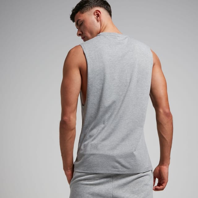 MyProtein Myprotein Men's Rest Day Drop Armhole Tank Top in Grey - 2