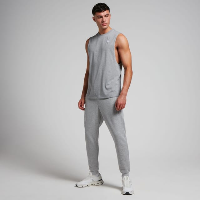 MyProtein Myprotein Men's Rest Day Drop Armhole Tank Top in Grey - 3