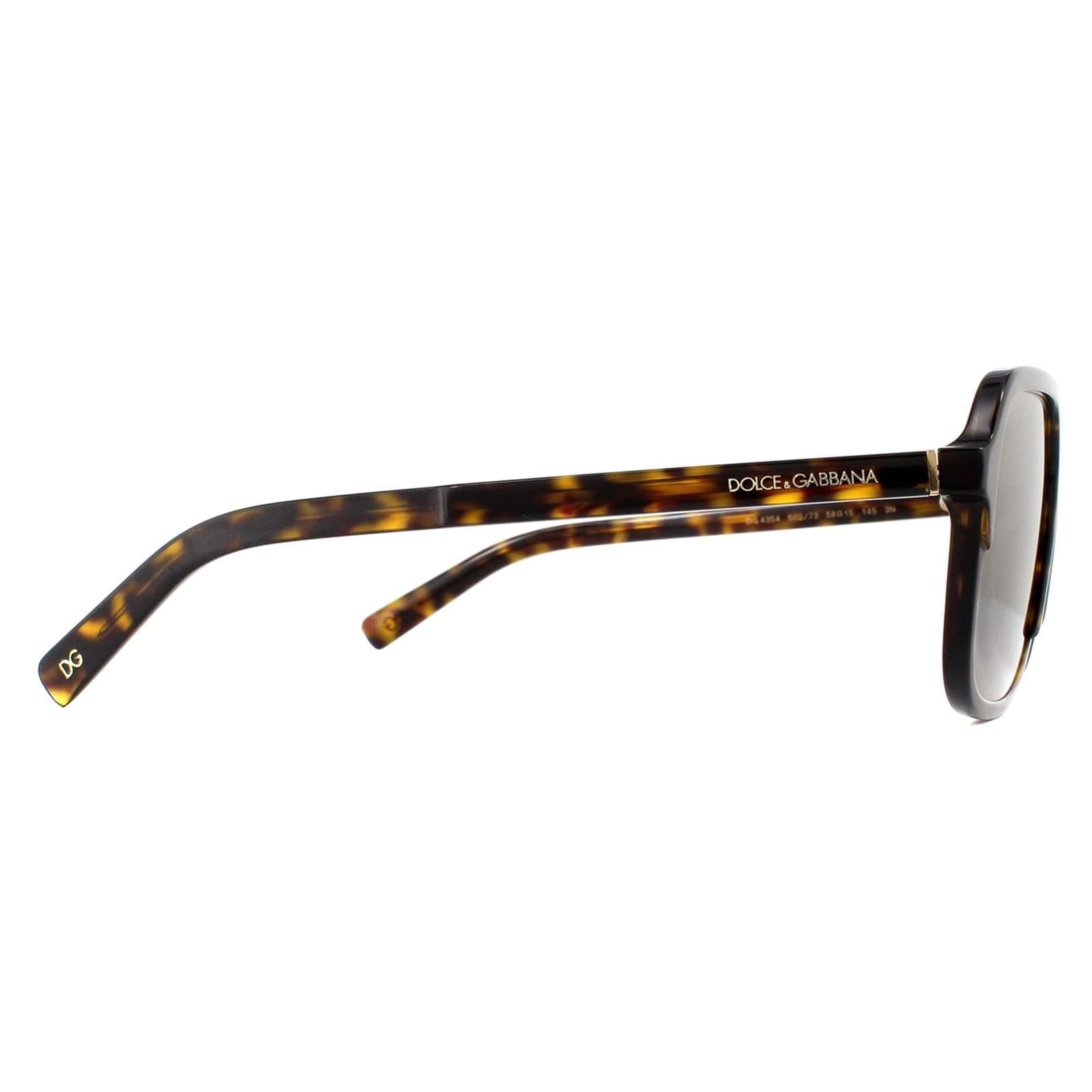 Dolce & Gabbana Dolce & Gabbana Men's Aviator Havana Brown Gradient Sunglasses - 4