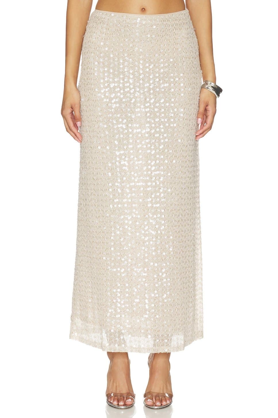 revolve Clara Sequin Maxi Skirt