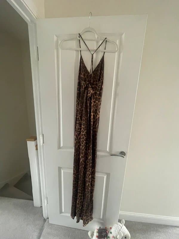 ASOS Design Leopard print silk dress
