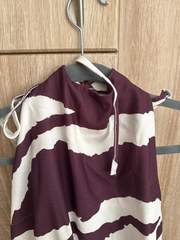 ASOS Design Purple & White Striped Jumpsuit Size 10