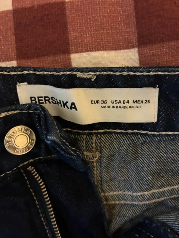 Bershka Navy Blue Denim Jeans