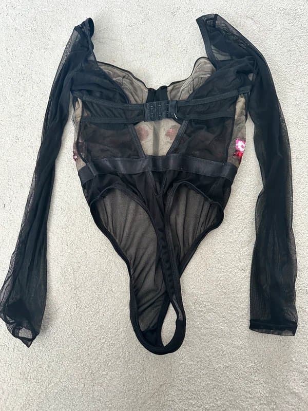 ASOS ASOS sequin sheer bodysuit
