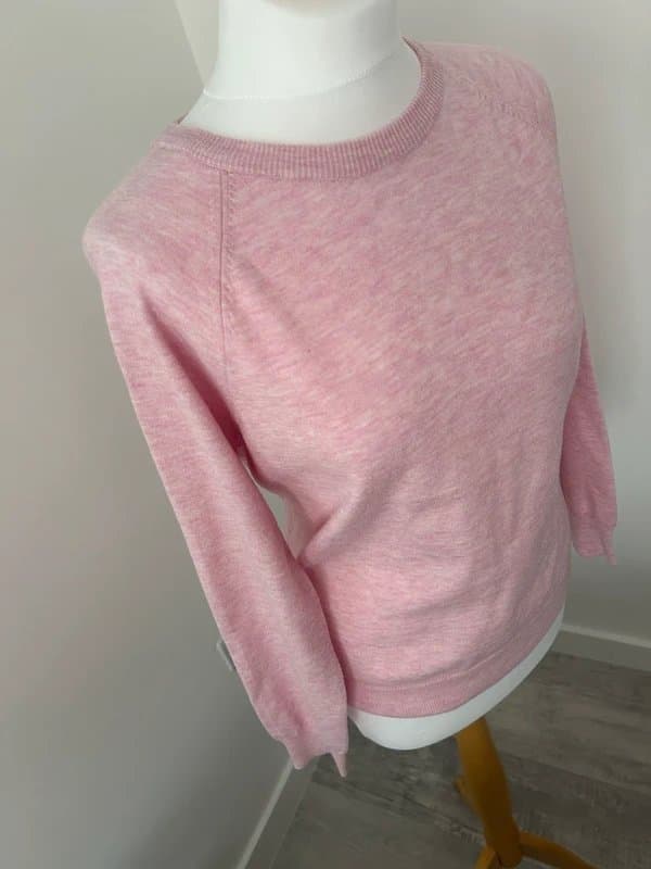 Primark Primark Woman’s Baby Pink Fine Knit Spring Jumper Size Medium uk 12 - 14 Good Condition
