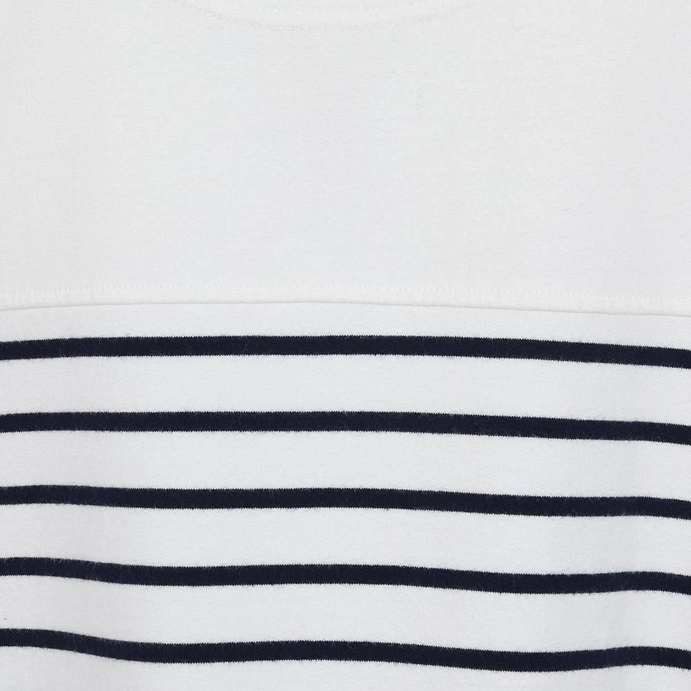 Lazy Jacks Lazy Jacks Women's Striped Sweatshirt in White - 4