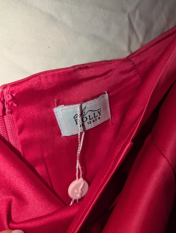 Oh Polly Excellent condition satin Oh Polly cherry red mini skirt classy cocktail