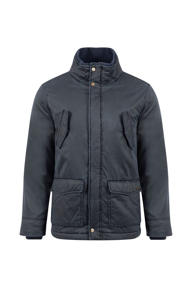 Weird Fish Weird Fish Men's Thunderchief Wadded Field Jacket in Navy - 2