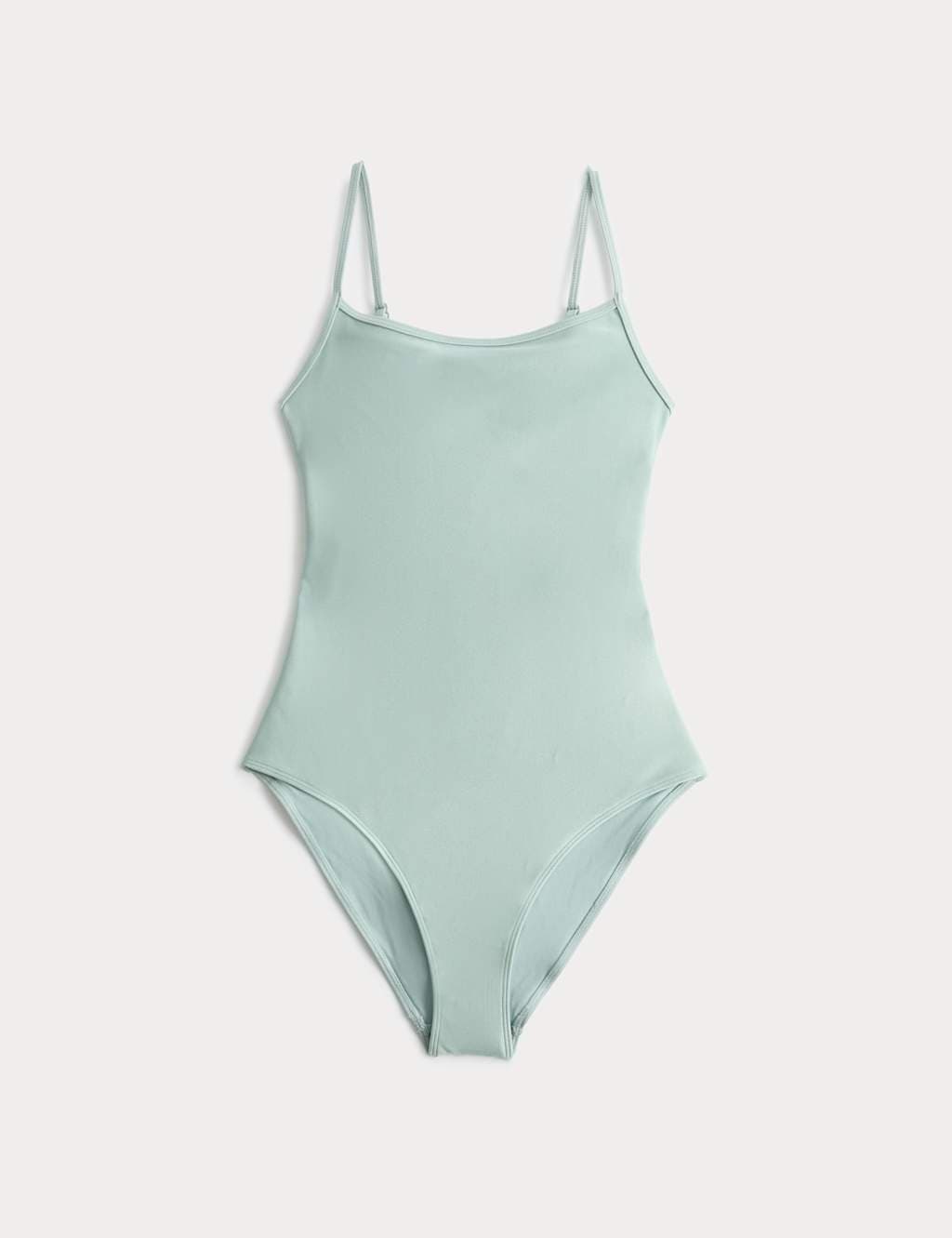 Marks & Spencer M&S Sheen Cami Scoop Neck Swimsuit Pale Mint