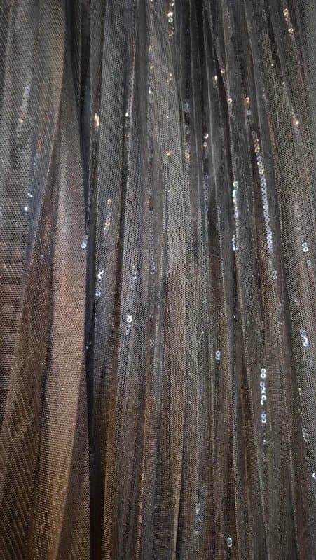 New Look Black Sequinned Tulle Midi Skirt size 12 brand new