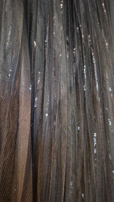 New Look Black Sequinned Tulle Midi Skirt