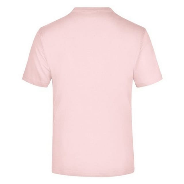 James and Nicholson James and Nicholson Men's Medium Round Neck T-Shirt in Rose - 2