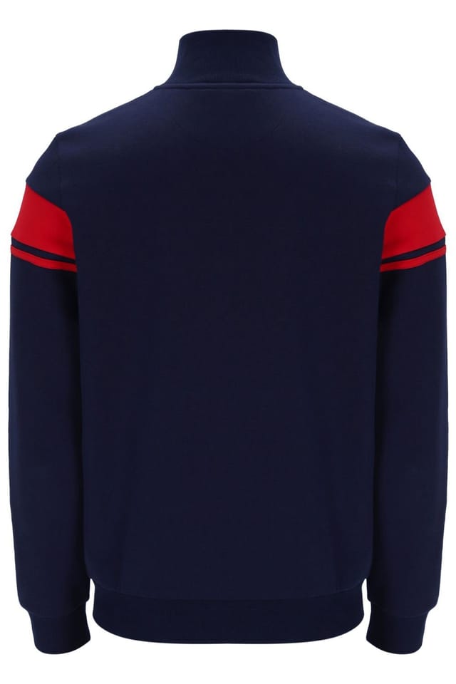 Sergio Tacchini Sergio Tacchini Men's Damarindo 1/4 Maritime Blue/Adrnaline Rush in Blue - 2