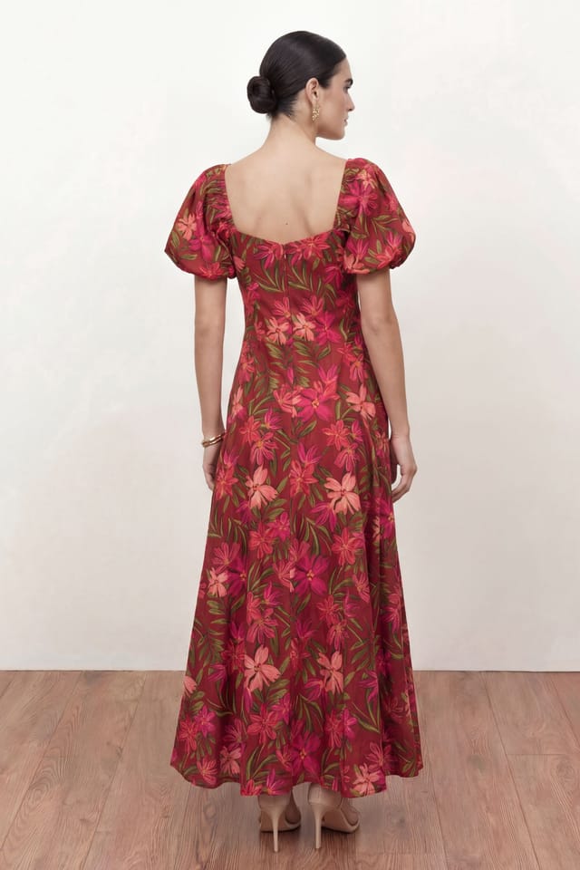 Anaya with Love Anaya with Love Women's Short Sleeve Ruched Midaxi Dress - 2