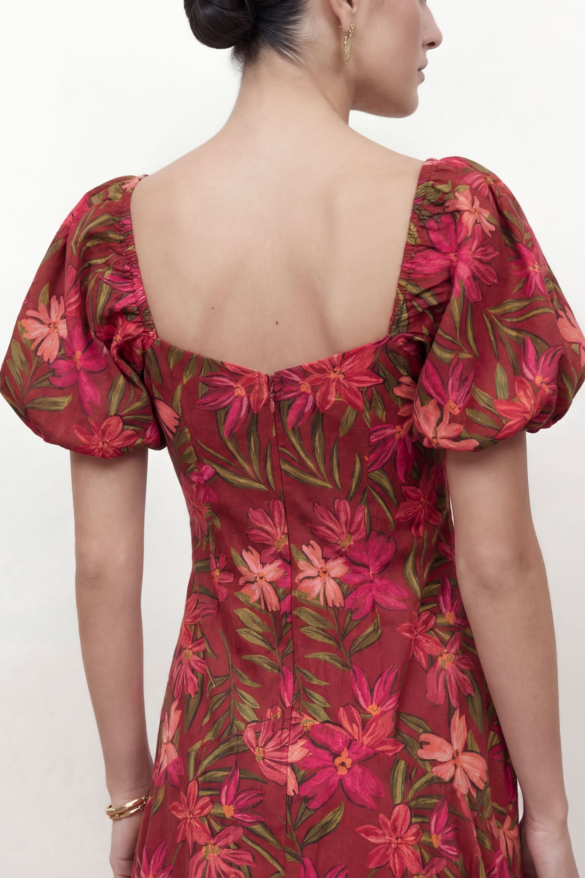 Anaya with Love Anaya with Love Women's Short Sleeve Ruched Midaxi Dress - 4