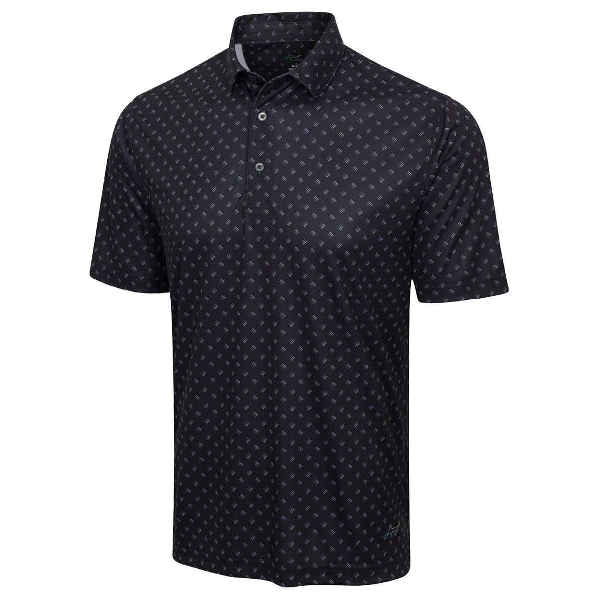 Greg Norman Greg Norman Men's ML75 Microlux Fore Golf Polo Shirt in Black