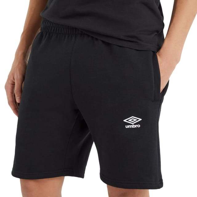 Umbro Umbro Men's Fleece Logo Casual Shorts in Black - 3