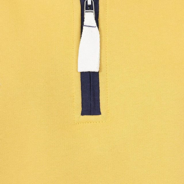 Lazy Jacks Lazy Jacks Women's Quarter Zip Sweatshirt in Lemon - 3