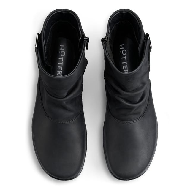 Hotter Hotter Women's 'Rumour' Biker Boots in Black - 3