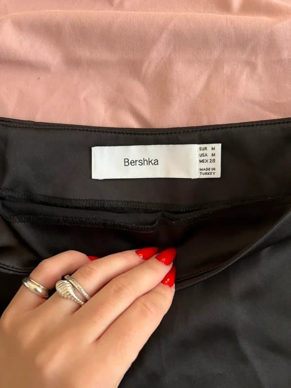Bershka Bershka satin mini skirt