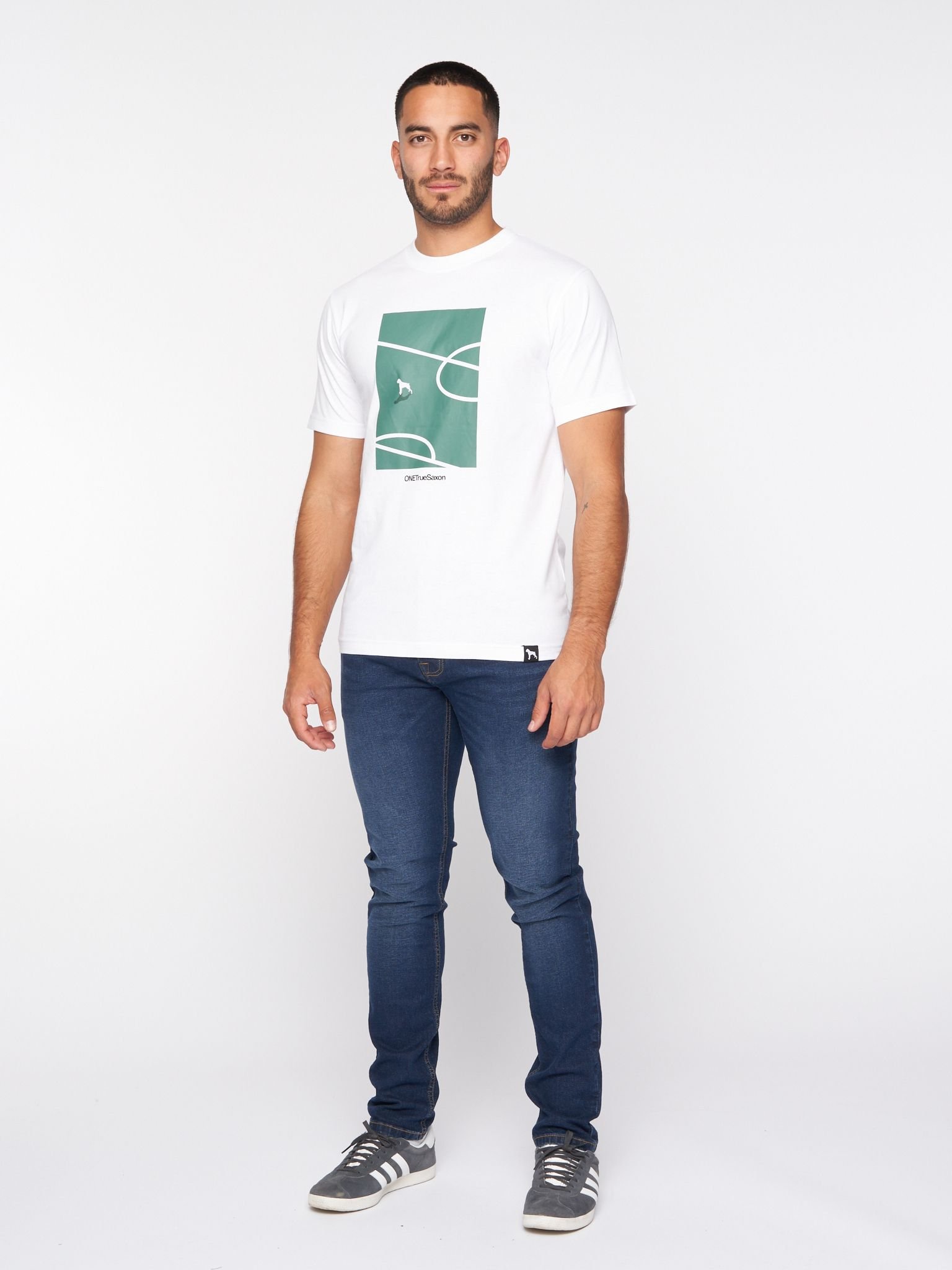 One True Saxon One True Saxon Men's Turf T-Shirt in White - 3