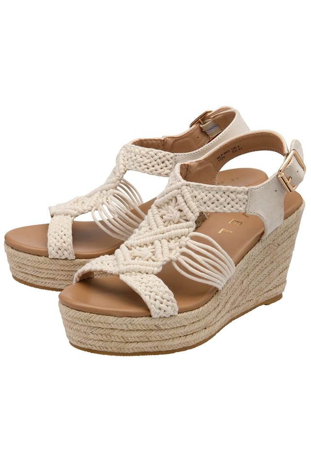 Ravel Ravel Women's 'Kennley' Espardille Wedge Sandals in Cream - 2