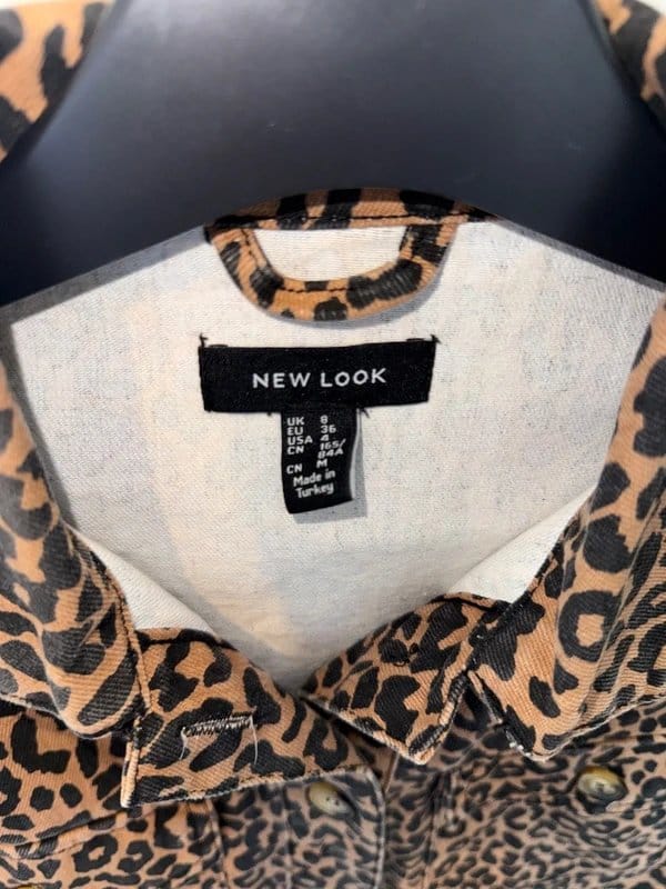 New Look Brown Leopard Shacket UK Size 8