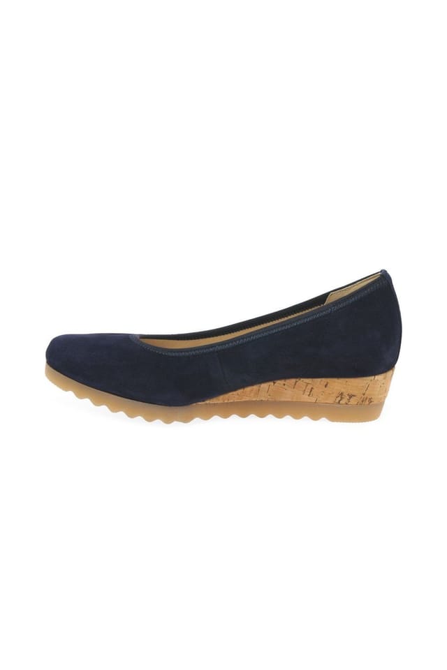Gabor Gabor Women's 'Epworth' Low Wedge Heeled Shoes in Dark Blue - 2