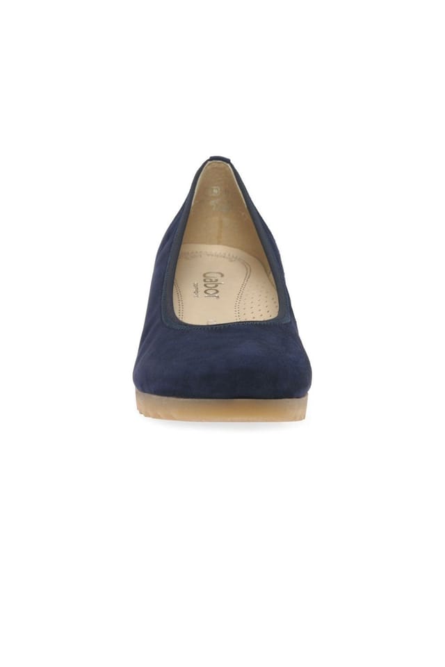Gabor Gabor Women's 'Epworth' Low Wedge Heeled Shoes in Dark Blue - 3
