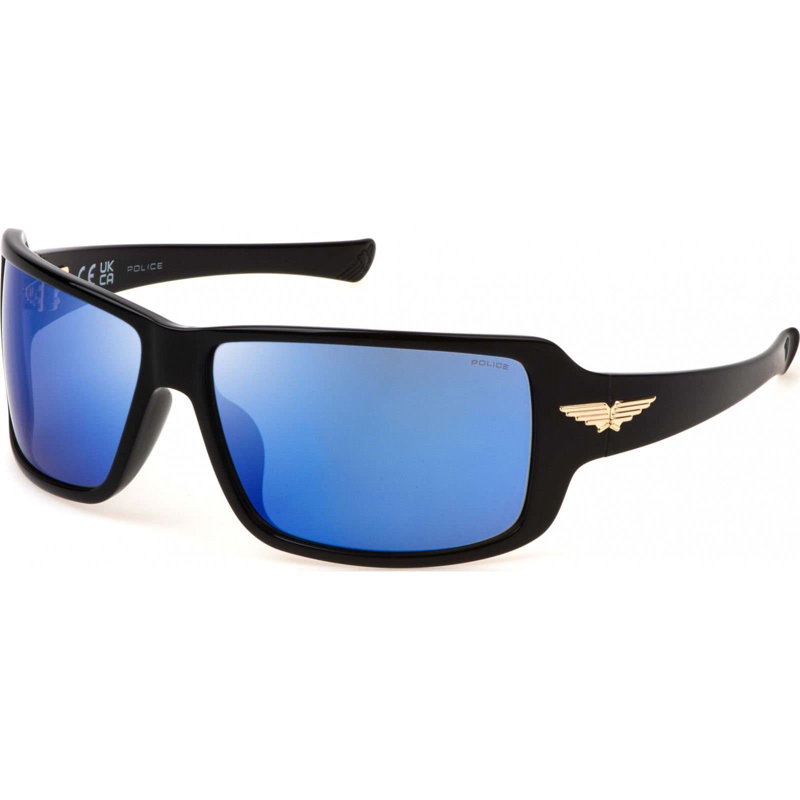 Police Police Men's SPLN37-650Z42 Square/Rectangle Sunglasses in Black