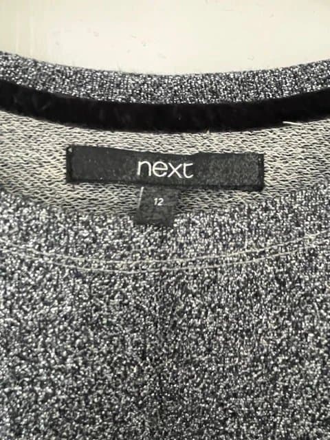 Next Next Grey Textured Jumper – Size 12